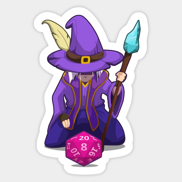 D20's- Wizard Sticker by Odedil87